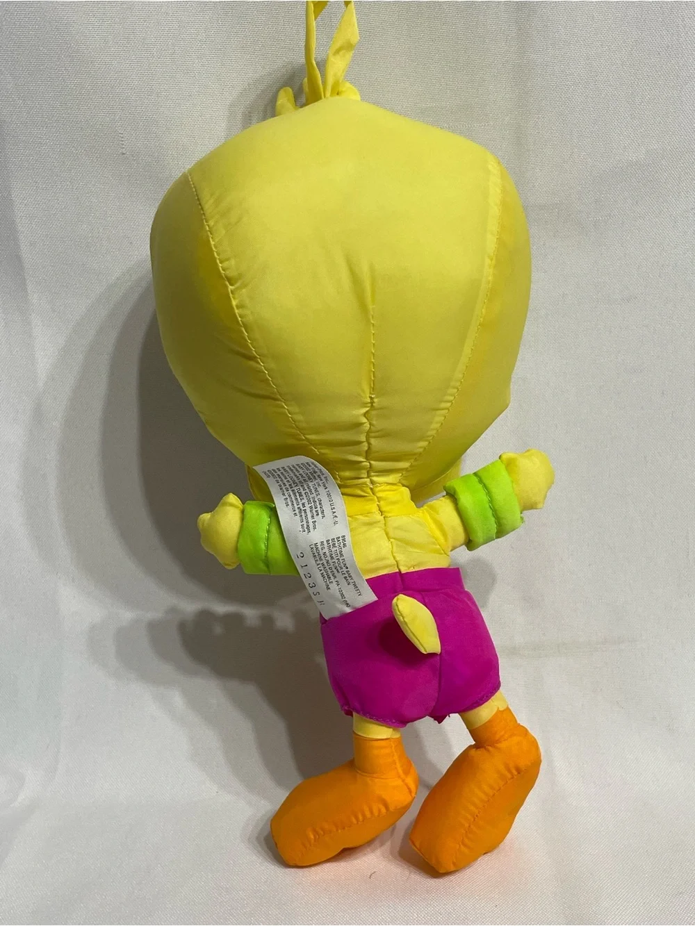 Vintage Fisher-Price Baby Looney Tunes Bath Time Fun Baby Tweety nylon plush toy